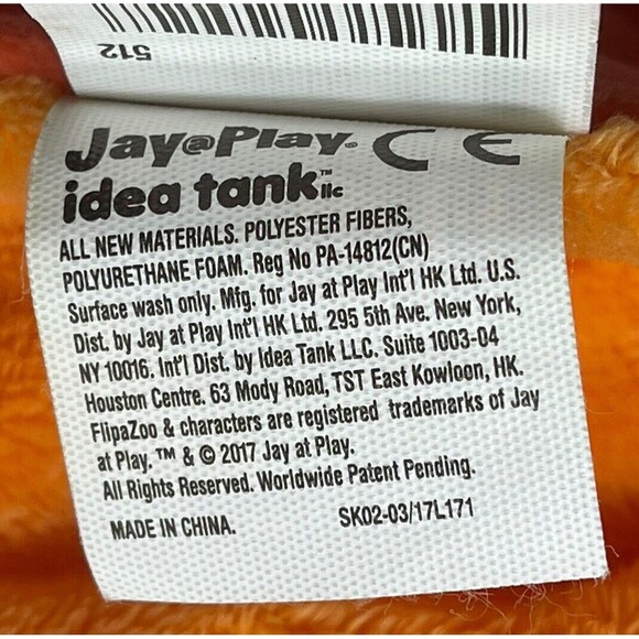 Flip A Zoo Jumbo 30" Reversible Stuffed Animal Orange Pop Penguin Strawberry - Picture 14 of 15